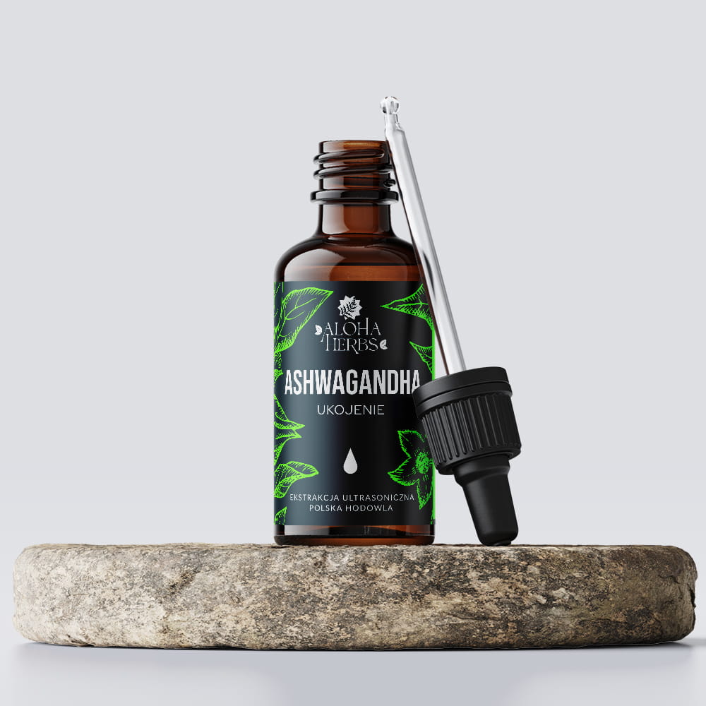 Ashwagandha w kroplach – ukojenie – ekstrakt 10:1 – 30 ml – 20000 mg