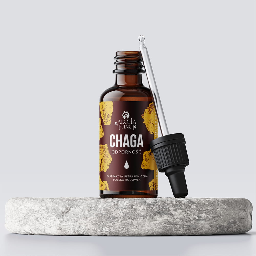 Chaga w kroplach – odporność – ekstrakt 10:1 – 30 ml – 15000 mg